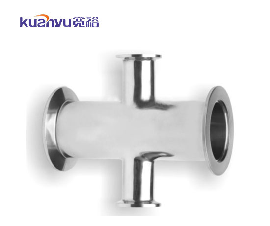 不銹鋼衛生級快接異徑四通配圖